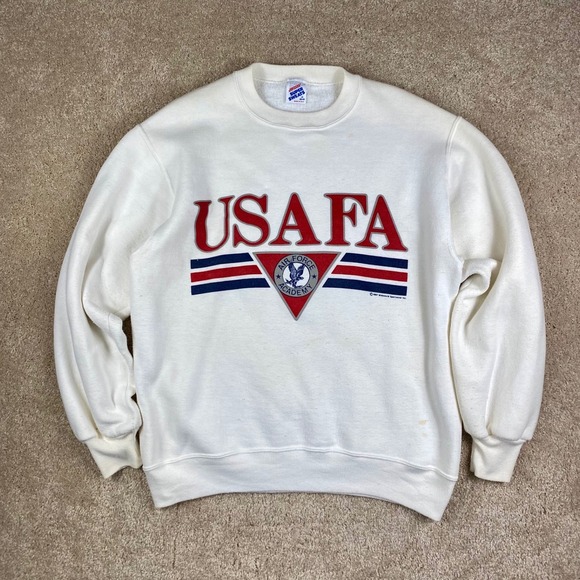 Jerzees Other - Vintage 1987 USAFA Air Force Academy Jerzees Super Sweats White Crewneck Medium